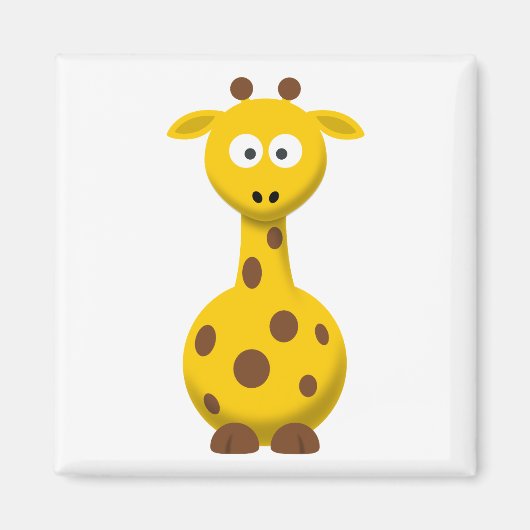 Karikatur-Giraffe Magnet (Vorne)