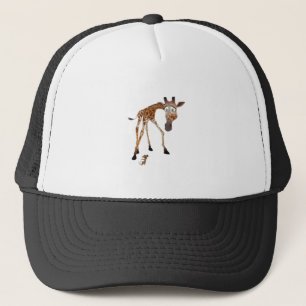 Karikatur-Giraffe und Maus Truckerkappe