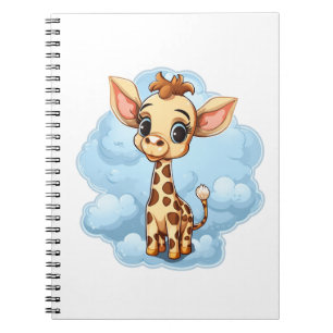 Karikatur-Giraffen-Illustration Notizblock