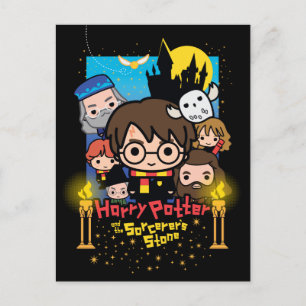 Karikatur Harry Potter und der Stein der Weisen Postkarte