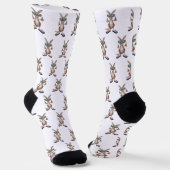 Karikatur Känguru Socken (Gewinkelt)