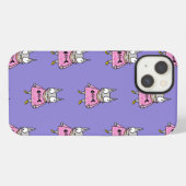 Karikatur-Katze iPhone Hülle (Rückseite (Horizontal))