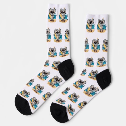 Karikatur Koala Socken (Linkes Detail)