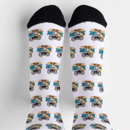 Karikatur Koala Socken (Oben)