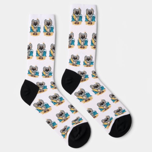 Karikatur Koala Socken (Rechts)