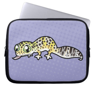 Karikatur Leopardgecko Laptopschutzhülle