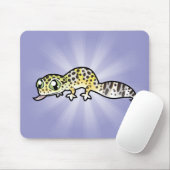 Karikatur Leopardgecko Mousepad (Mit Mouse)