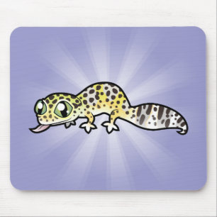 Karikatur Leopardgecko Mousepad