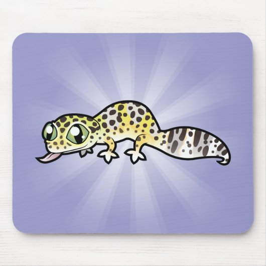 Karikatur Leopardgecko Mousepad (Vorne)