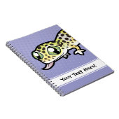 Karikatur Leopardgecko Notizblock (Rechte Seite)