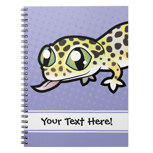 Karikatur Leopardgecko Notizblock (Vorderseite)