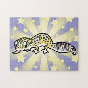 Karikatur Leopardgecko Puzzle