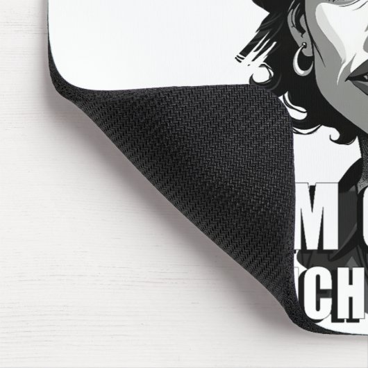 Karikatur mit „Zum Glück…“-Zitat Mousepad (Ecke)