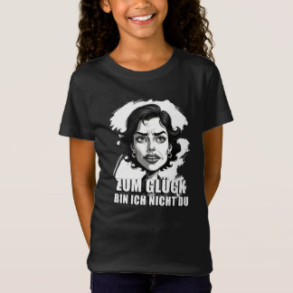 Karikatur mit „Zum Glück…“-Zitat T-Shirt