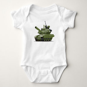 Karikatur moderner Panzer Baby Strampler