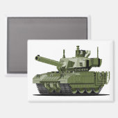 Karikatur moderner Panzer Magnet (Vorderseite/Rückseite)