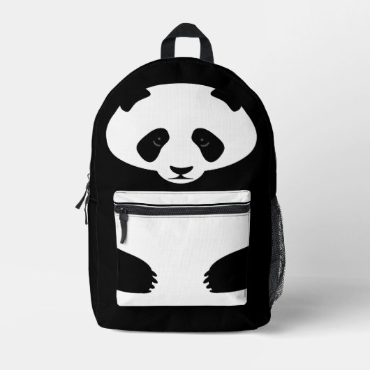 Karikatur-Panda Bedruckter Rucksack (Vorderseite)