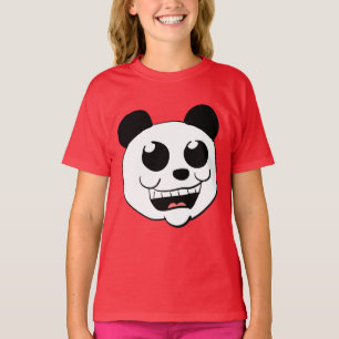 Karikatur-Panda-Kopf T-Shirt