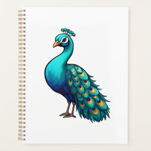 Karikatur-Pfauen-Illustration Planer