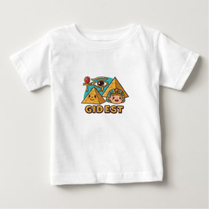 Karikatur-Pharao & Horusauge T-Shirt-Design Baby T-shirt