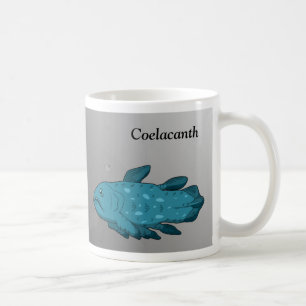Karikatur Quastenflosser Kaffeetasse