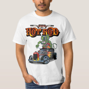 Karikatur-Retro-Hot-Rod T-Shirt