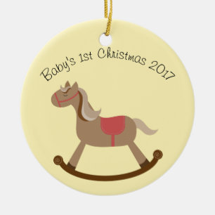 Karikatur Schaukelpferd Keramikornament