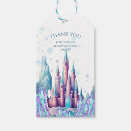 Karikatur-Schloss Frozen Kingdom 1. Geburtstag Geschenkanhänger