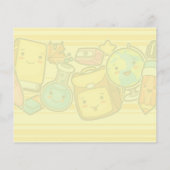 Karikatur-Schulbedarf-Muster-Post-it-Notes (Rückseite)