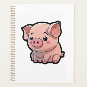 Karikatur-Schwein-Illustration Planer