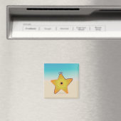 Karikatur-Seestern Magnet (In Situ (Geschirrspüler))