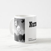 Karikatur-Tasse der Norm Kaffeetasse (Vorderseite Links)