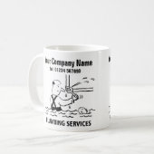 Karikatur-Tasse für Klempnerdienste Kaffeetasse (Vorderseite Links)