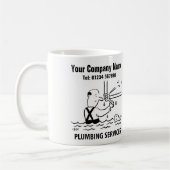 Karikatur-Tasse für Klempnerdienste Kaffeetasse (Links)
