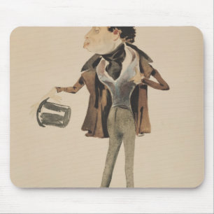 Karikatur von Alexander Dumas Pere Mousepad