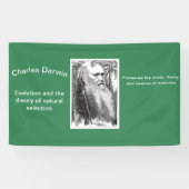 Karikatur von Charles Darwin Banner (Horizontal)