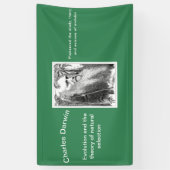 Karikatur von Charles Darwin Banner (Vertikal)