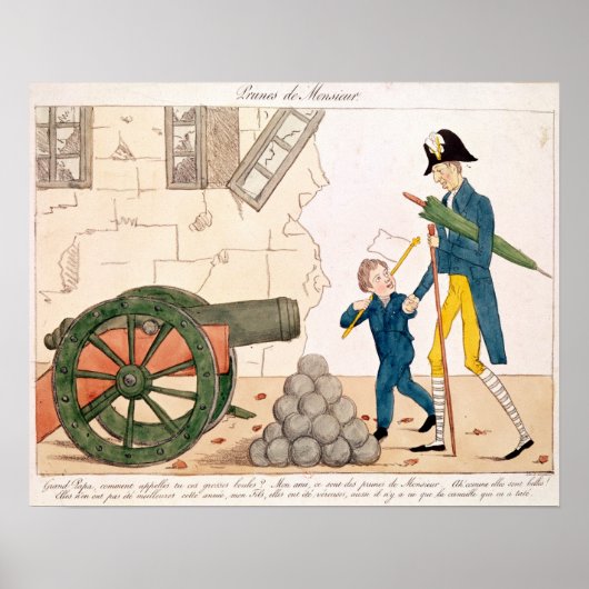 Karikatur von Charles X und Henri Duc de Poster (Vorne)