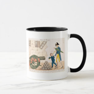 Karikatur von Charles X und Henri Duc De Tasse