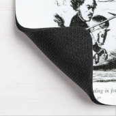 Karikatur von Delacroix und von Ingres Mousepad (Ecke)