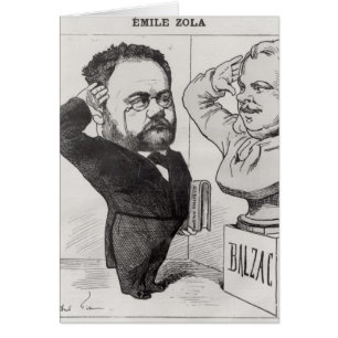 Karikatur von Emile Zola