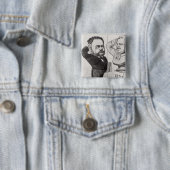 Karikatur von Emile Zola Button (Beispiel)