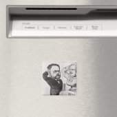 Karikatur von Emile Zola Magnet (In Situ (Geschirrspüler))