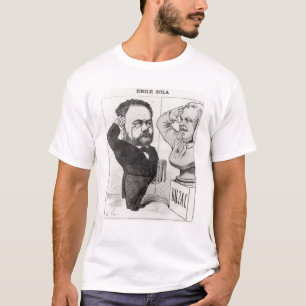 Karikatur von Emile Zola T-Shirt