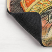 Karikatur von General Zurlinden Mousepad (Ecke)