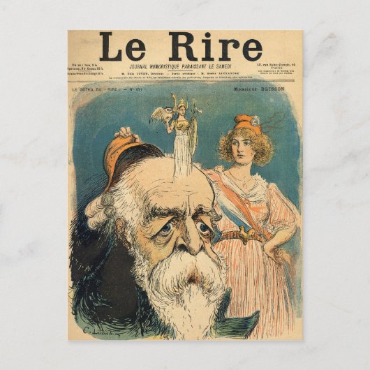 Karikatur von Henri Brisson, Postkarte (Vorderseite)