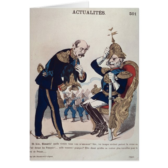 Karikatur von Kaiser Wilhelm von Preußen (Vorne)