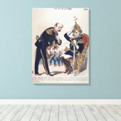 Karikatur von Kaiser Wilhelm von Preußen Leinwanddruck (Insitu (Holzboden))