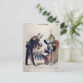 Karikatur von Kaiser Wilhelm von Preußen Postkarte (Stehend Vorderseite)