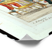 Karikatur von Louis XVI, der Schach spielt Poster (Ecke)